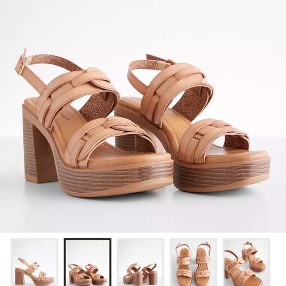 Buckle | Pierre Dumas Woven Heeled Sandal Size 10 - Picture 3 of 15